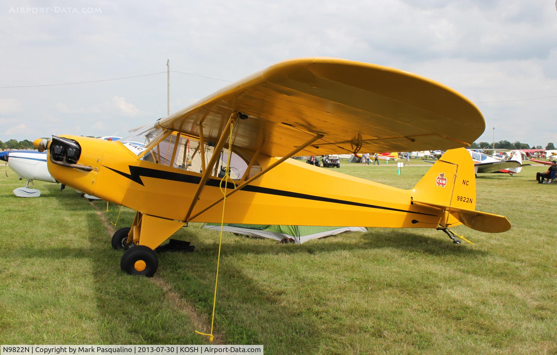N9822N, 1946 Piper J-3 Cub C/N 18387, Piper J-3