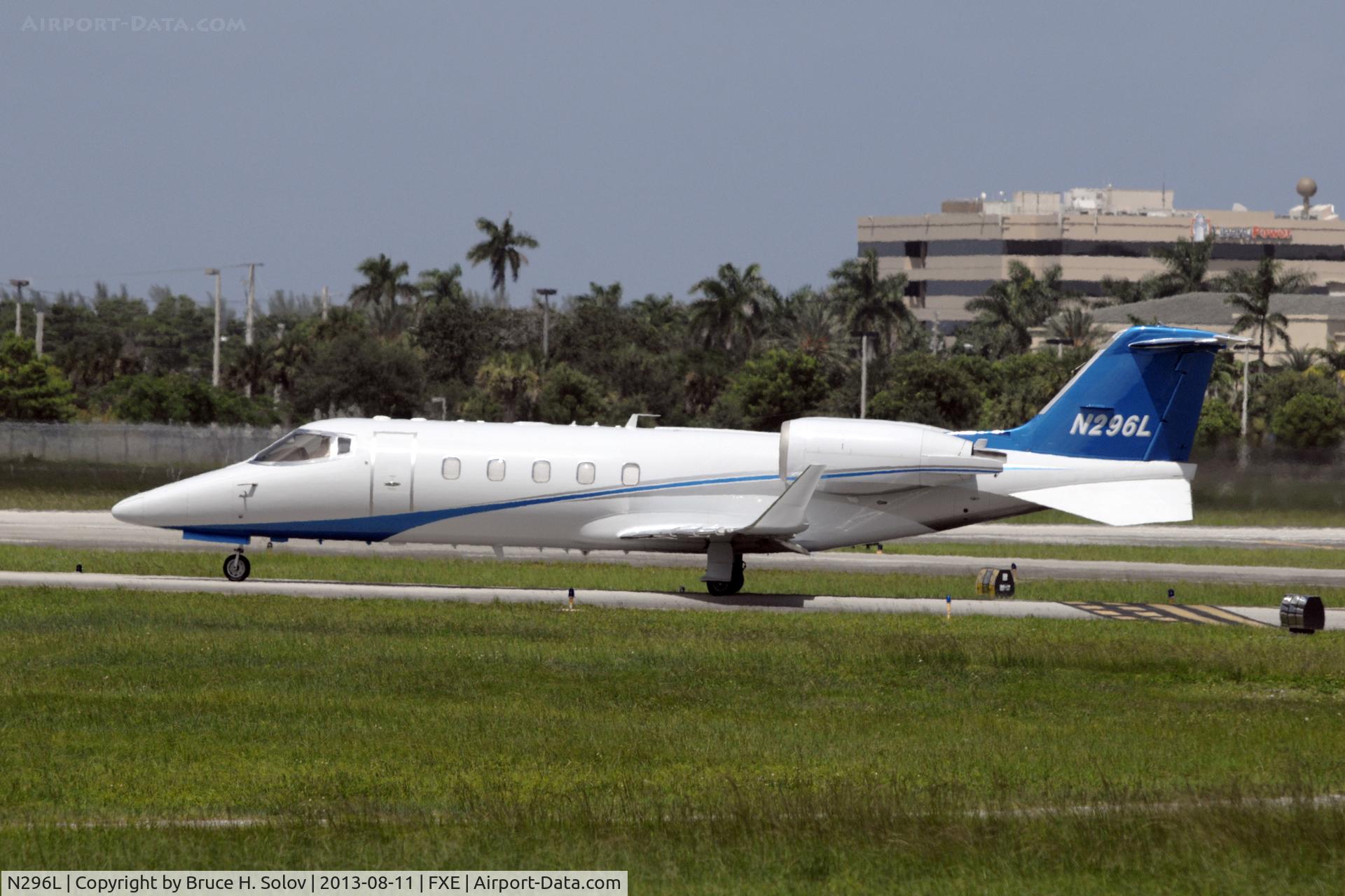 N296L, 2005 Learjet Inc 60 C/N 296, waiting departure, runway 8