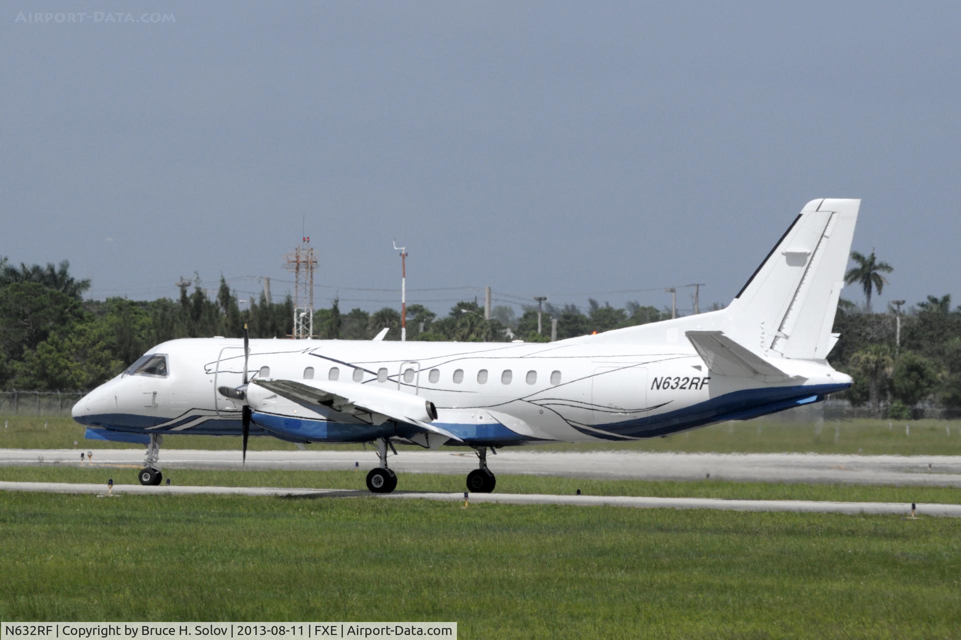 N632RF, 1985 Saab-Fairchild SF340 C/N 340A-042, Awaiting takeoff on runway 8 at FXE