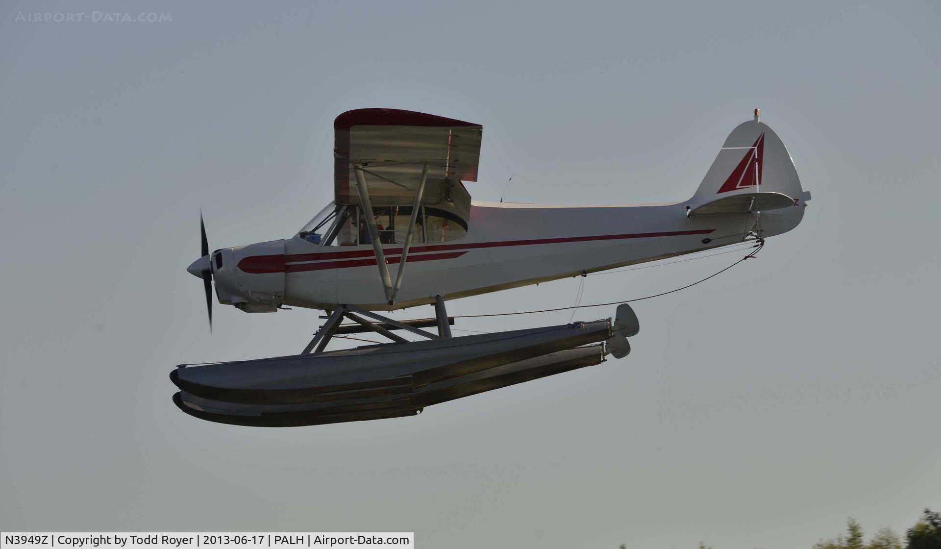 N3949Z, 1962 Piper PA-18-150 Super Cub C/N 18-7807, Landing at Lake Hood