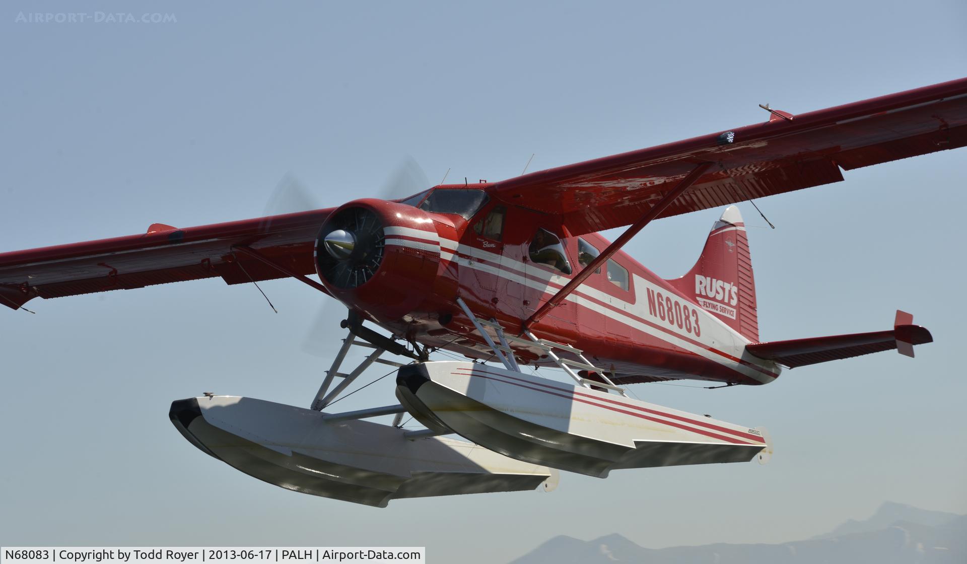 N68083, 1958 De Havilland Canada DHC-2 Beaver Mk.I C/N 1254, Departing Lake Hood