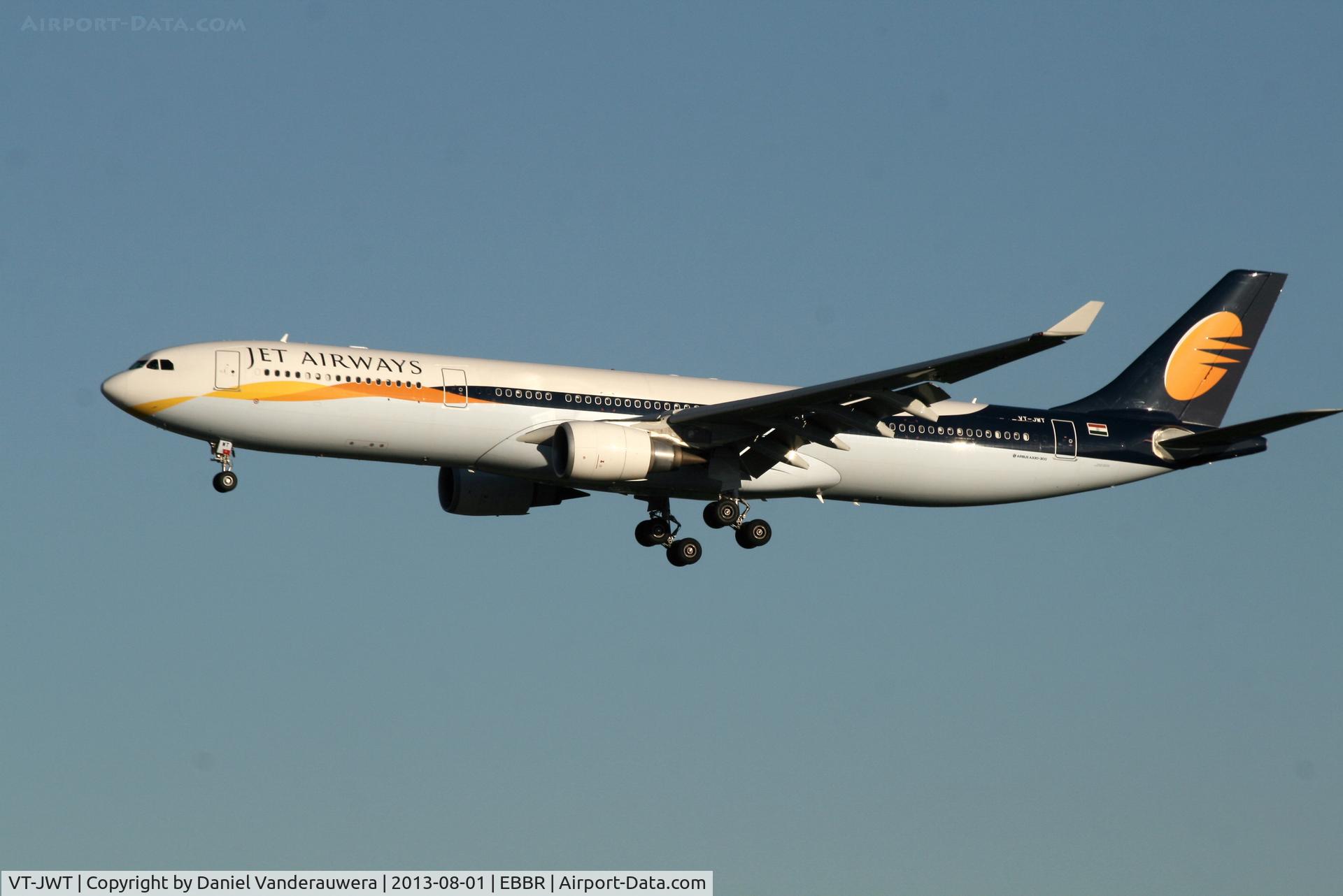 VT-JWT, 2012 Airbus A330-302 C/N 1370, Arrival of flight 9W229 to RWY 20