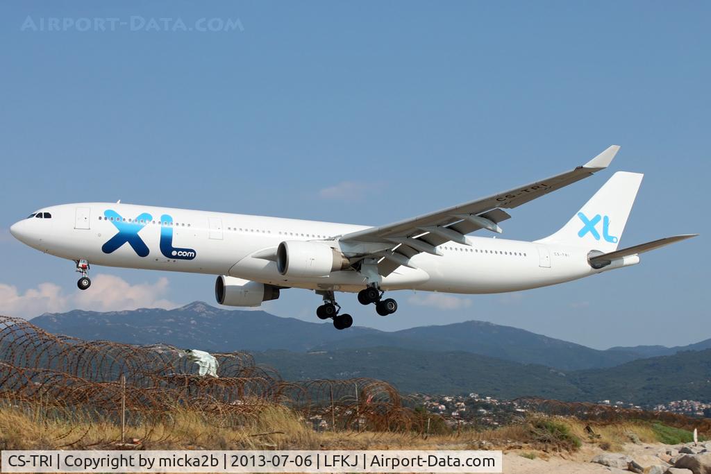 CS-TRI, 1996 Airbus A330-322 C/N 120, Landing. Scrapped in January 2024.
