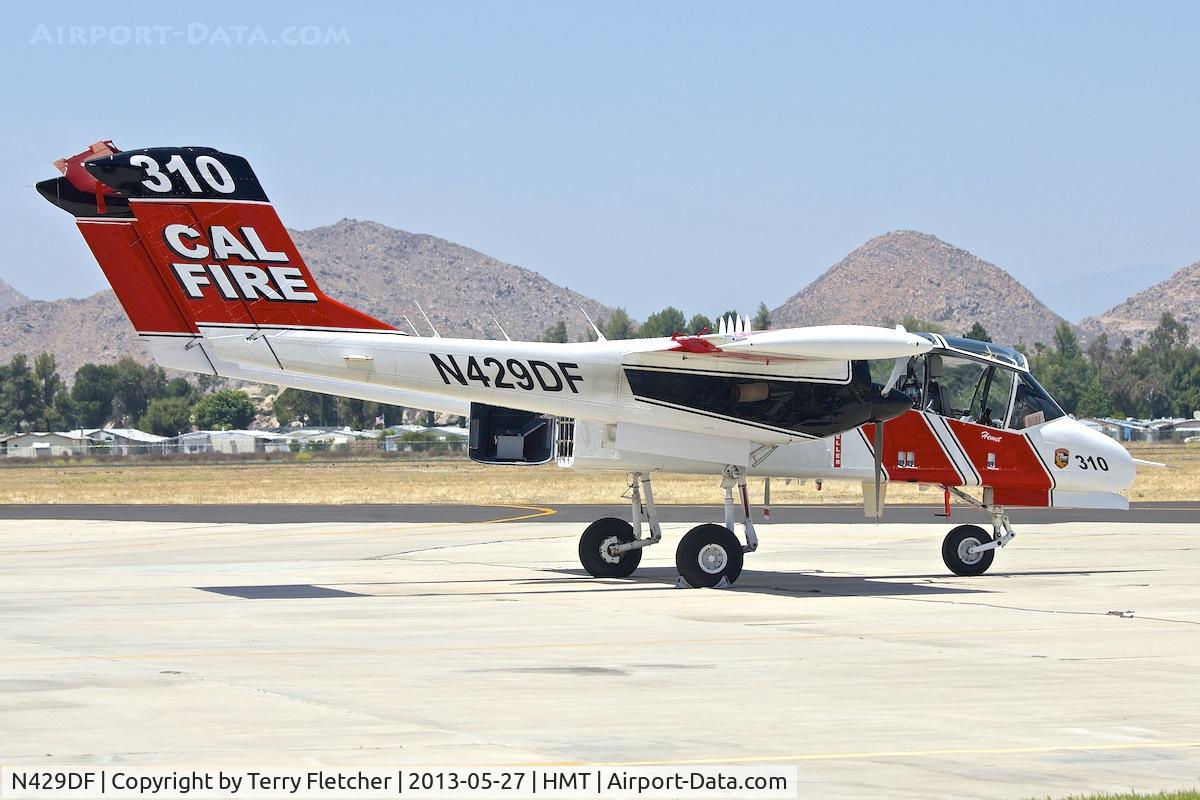 N429DF, 1966 North American Rockwell OV-10A Bronco C/N 305A-11, At Hemet Ryan Airport  , California