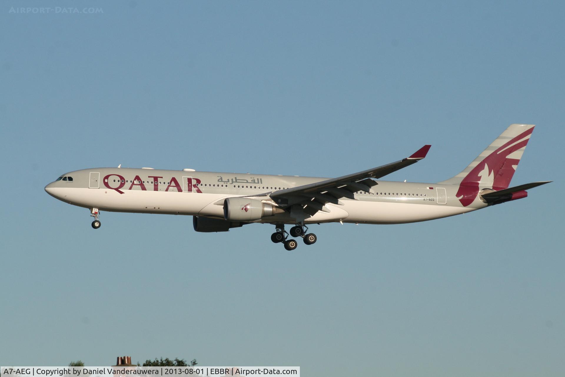 A7-AEG, 2006 Airbus A330-302 C/N 734, Arrival of flight QR939 to RWY 20
