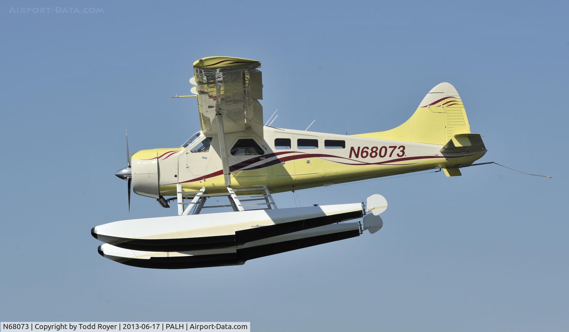 N68073, De Havilland Canada DHC-2 Beaver Mk.I C/N 1005, Landing at Lake Hood