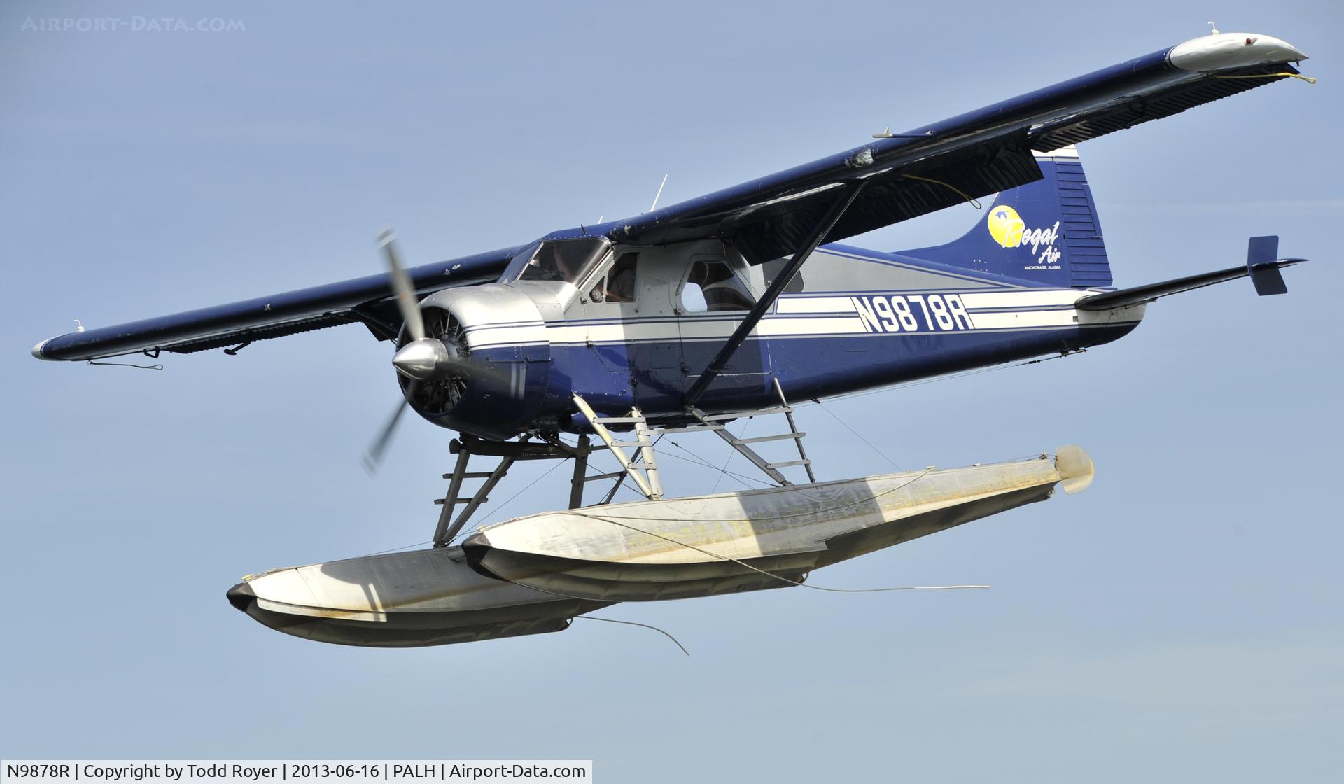N9878R, 1956 De Havilland Canada DHC-2 MK. I(L20A) C/N 1135, Landing at Lake Hood