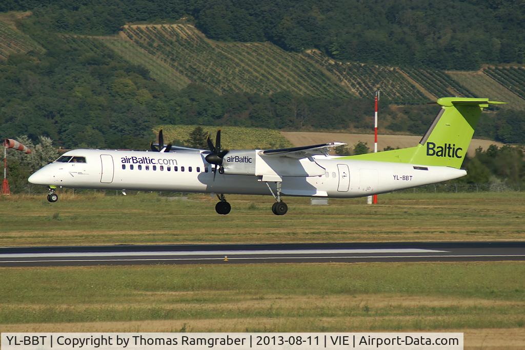 YL-BBT, 2013 De Havilland Canada DHC-8-402 Q400 Dash 8 C/N 4438, Air Baltic Dash 8-400