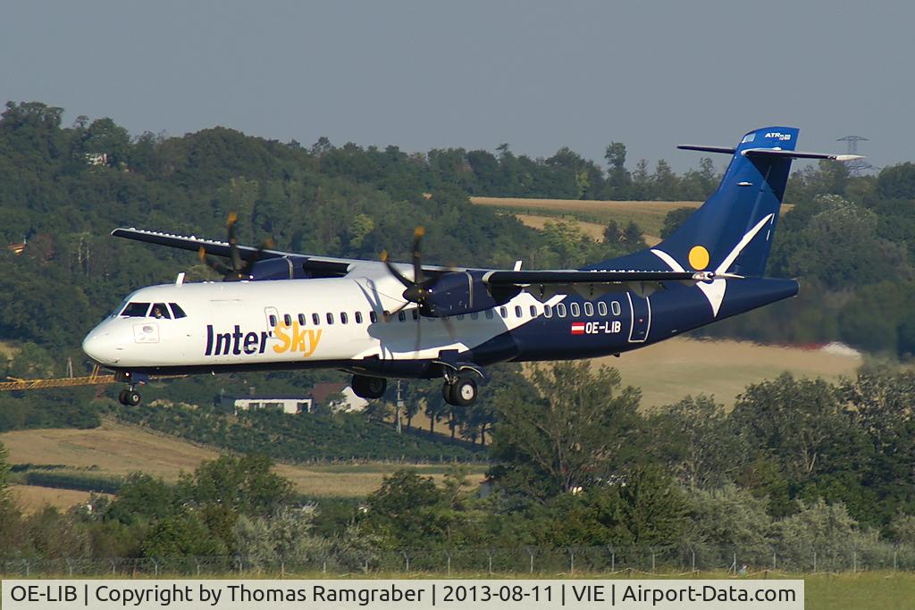OE-LIB, 2012 ATR N700SV C/N 1038, Intersky ATR 72-600