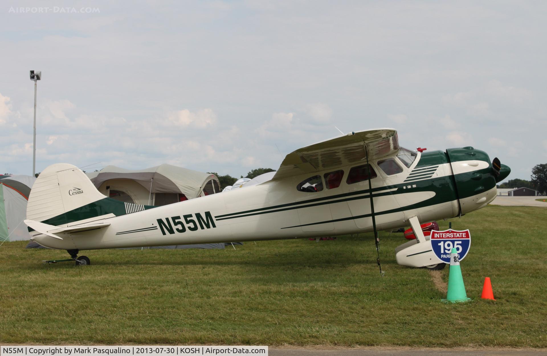 N55M, 1949 Cessna 195 C/N 7408, Cessna 195