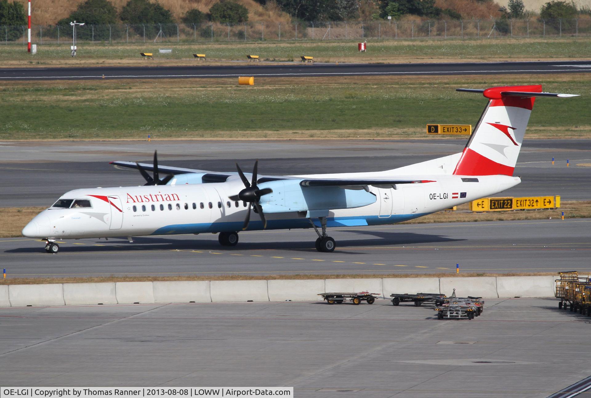 OE-LGI, 2004 De Havilland Canada DHC-8-402Q Dash 8 C/N 4100, Austrian DHC8