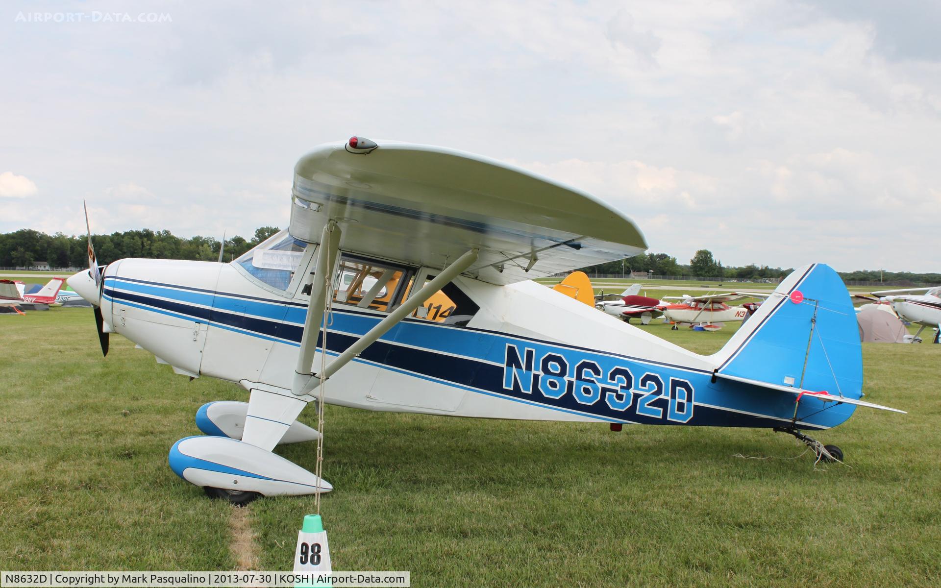 N8632D, 1957 Piper PA-22-160 Tri Pacer C/N 22-5835, Piper PA-22-160