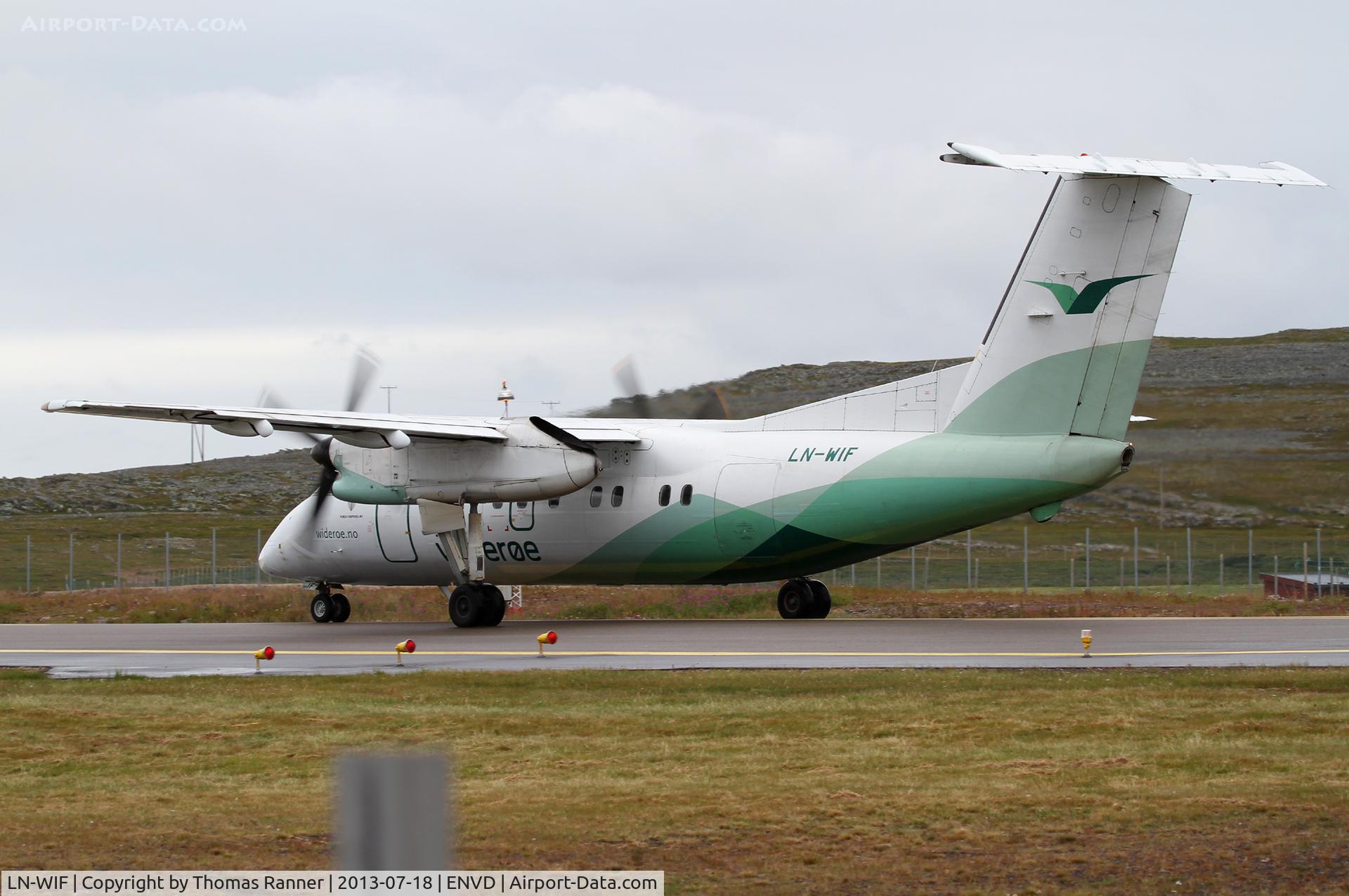 LN-WIF, 1994 De Havilland Canada DHC-8-103 Dash 8 C/N 372, Wideroe DHC-8