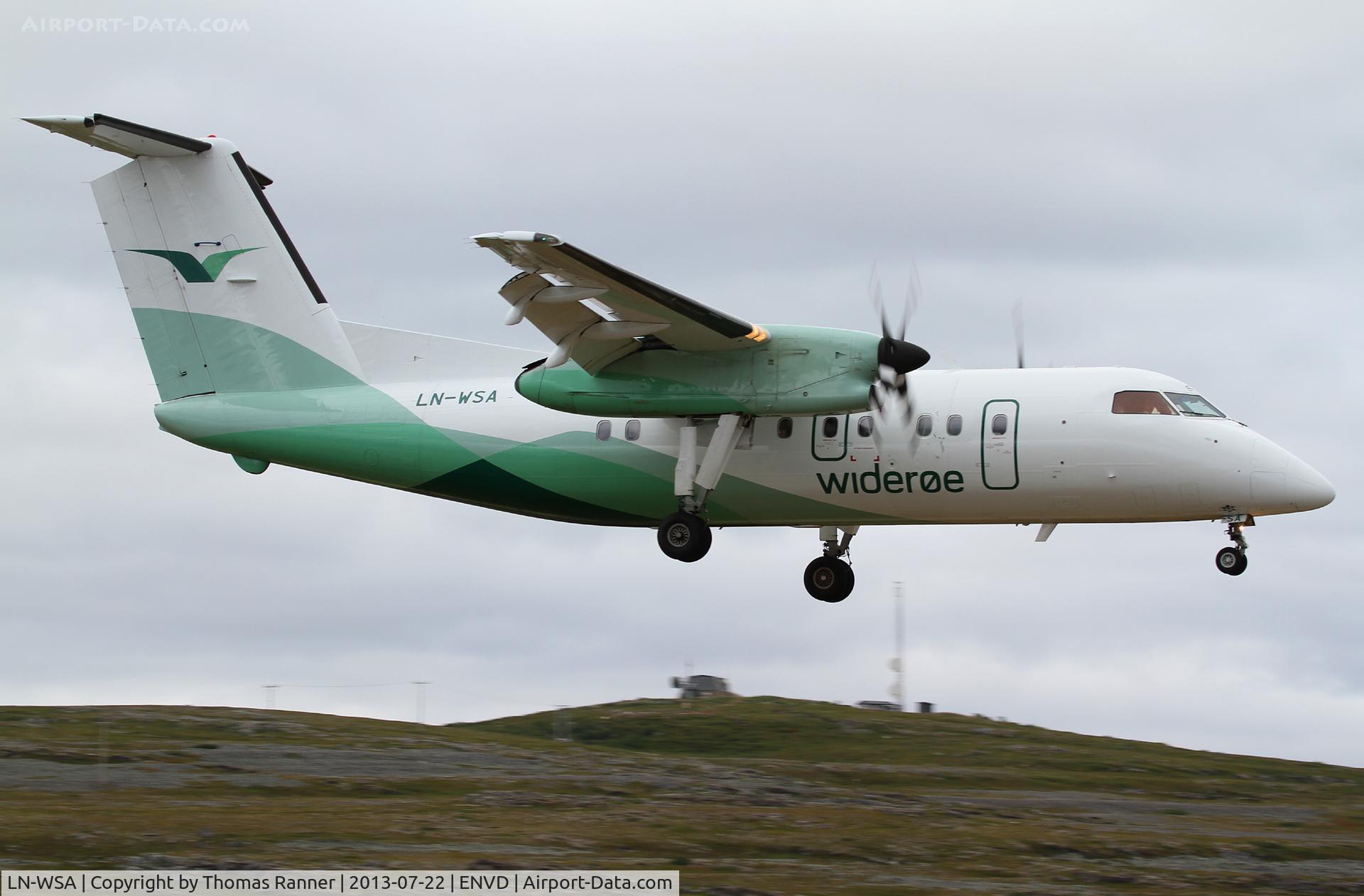 LN-WSA, 1996 De Havilland Canada DHC-8-202 Dash 8 C/N 435, Widerøe DHC-8
