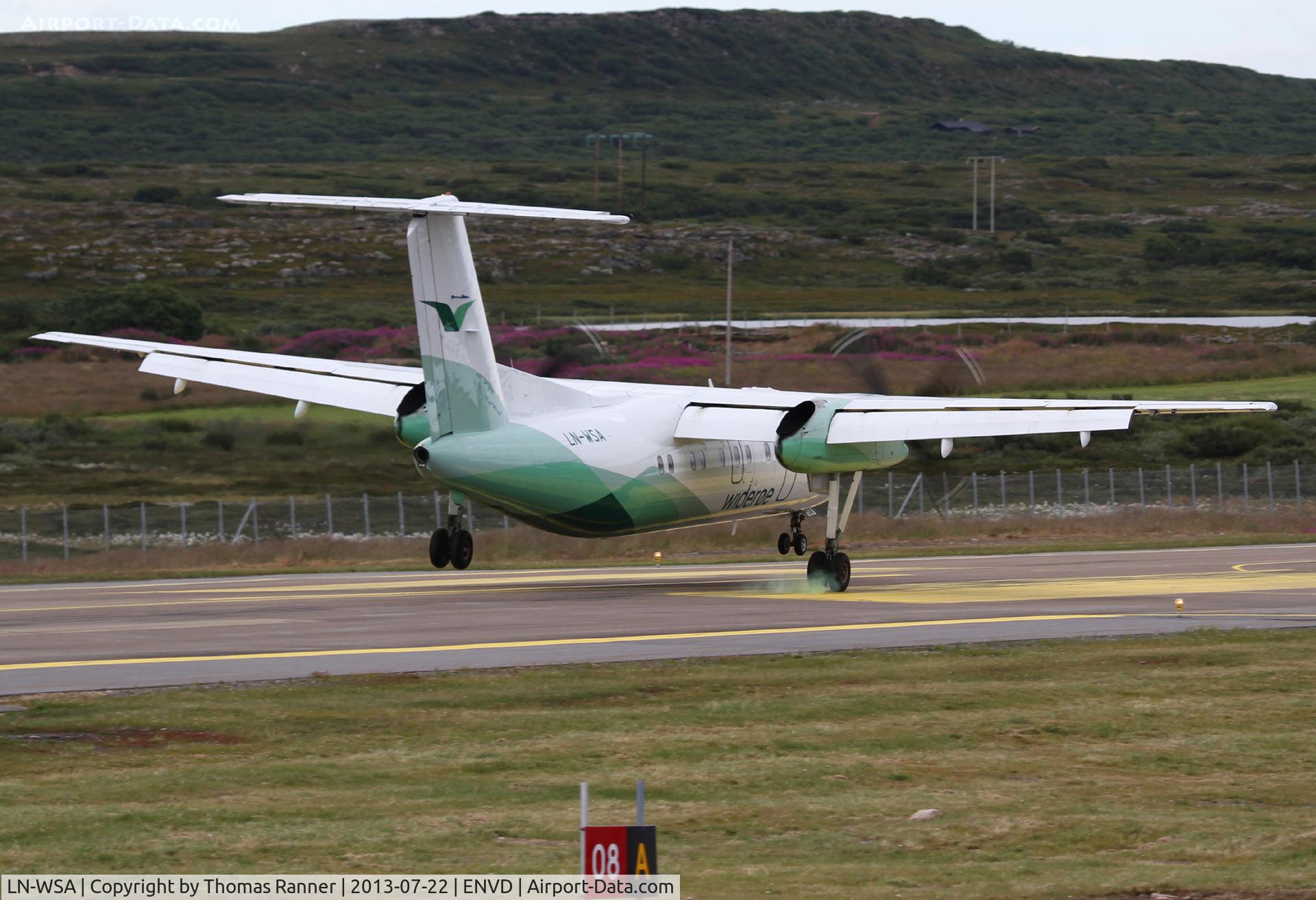 LN-WSA, 1996 De Havilland Canada DHC-8-202 Dash 8 C/N 435, Widerøe DHC-8