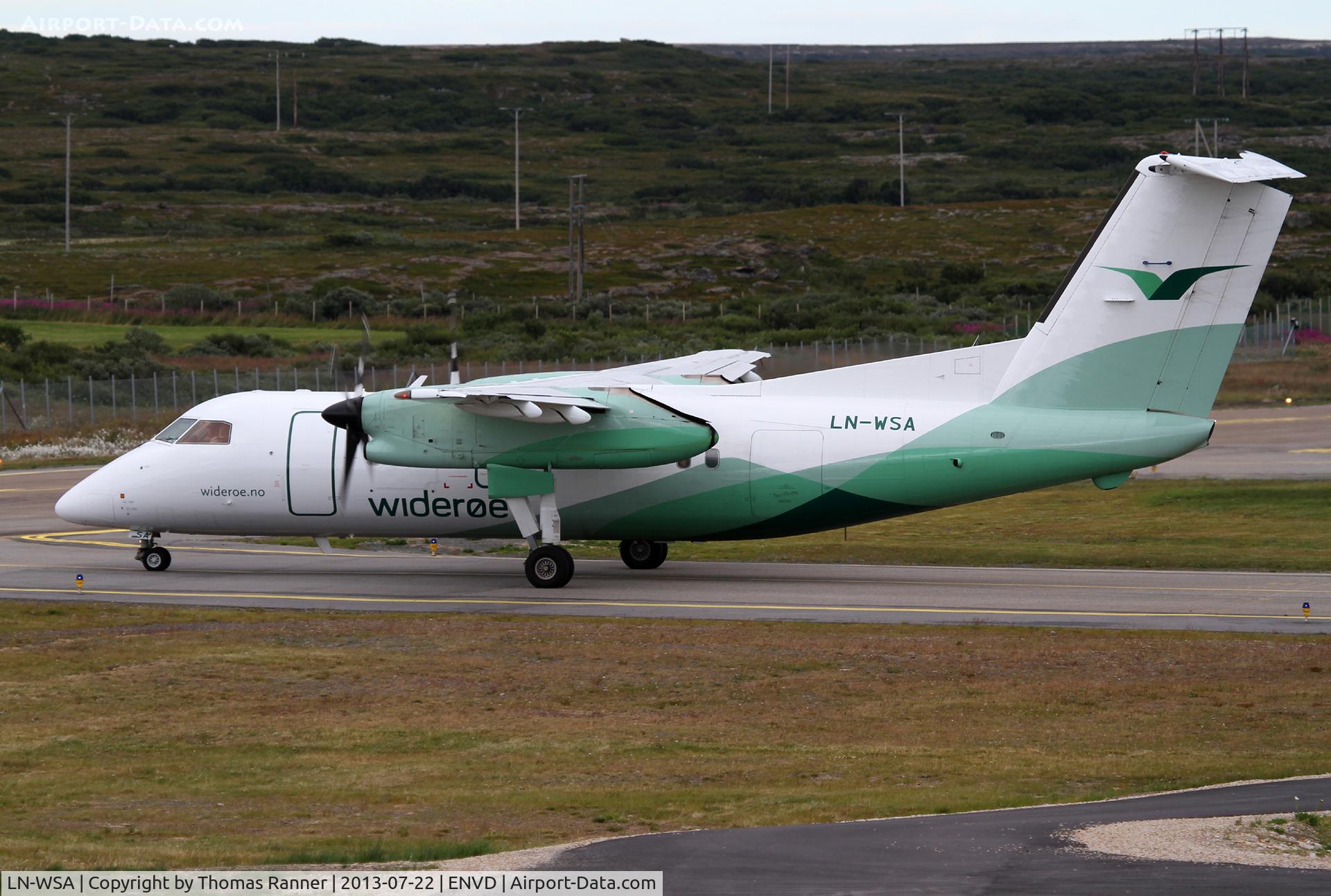 LN-WSA, 1996 De Havilland Canada DHC-8-202 Dash 8 C/N 435, Widerøe DHC-8