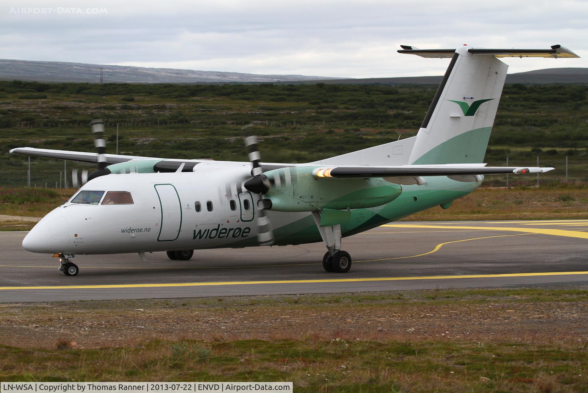 LN-WSA, 1996 De Havilland Canada DHC-8-202 Dash 8 C/N 435, Widerøe DHC-8