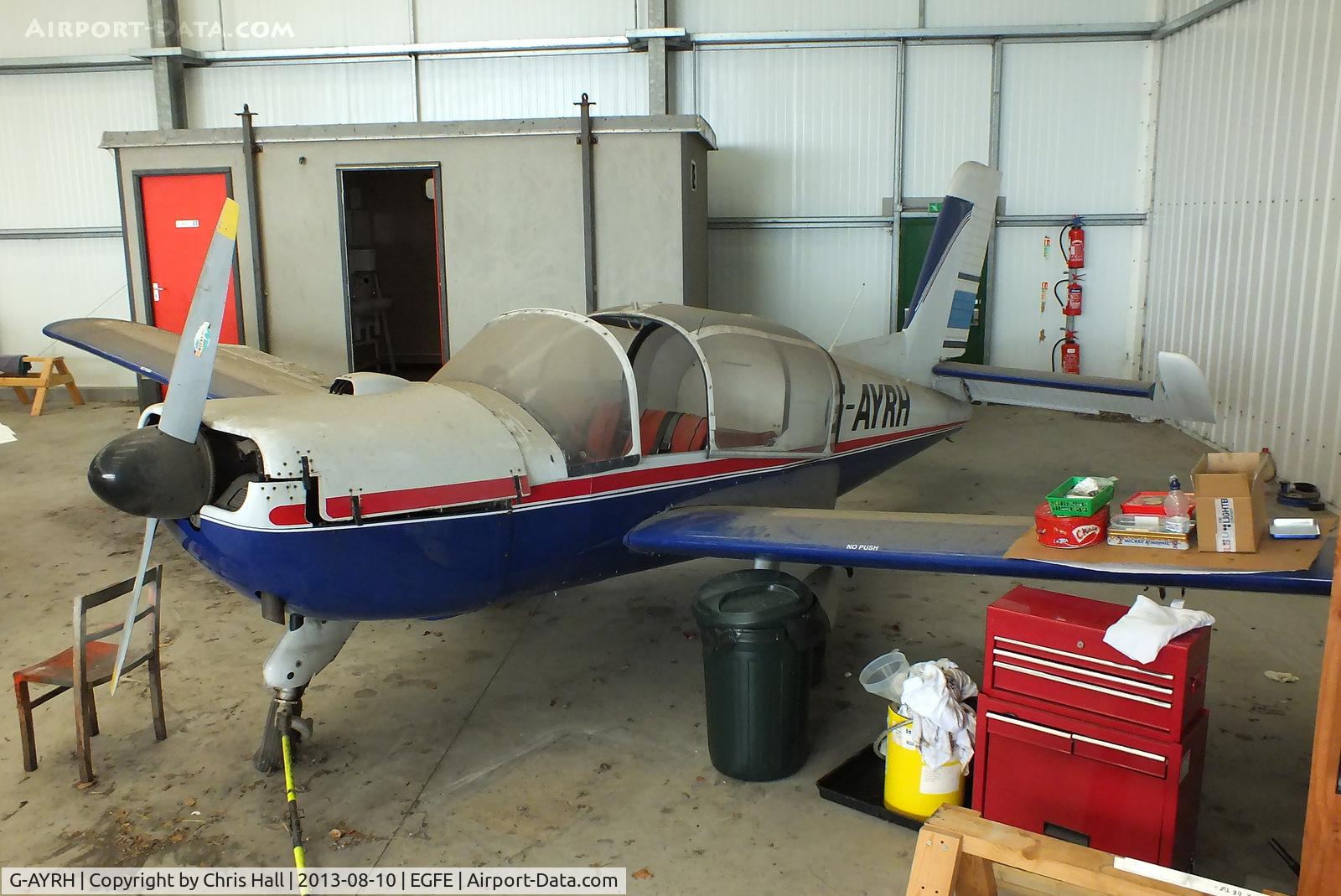 G-AYRH, 1965 Morane-Saulnier MS.892A Rallye Commodore 150 C/N 10558, Deregistered 07/02/2012, stored at the back of the hangar