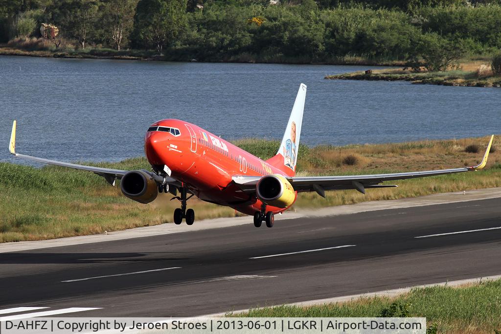 D-AHFZ, 2001 Boeing 737-8K5 C/N 30883, corfu