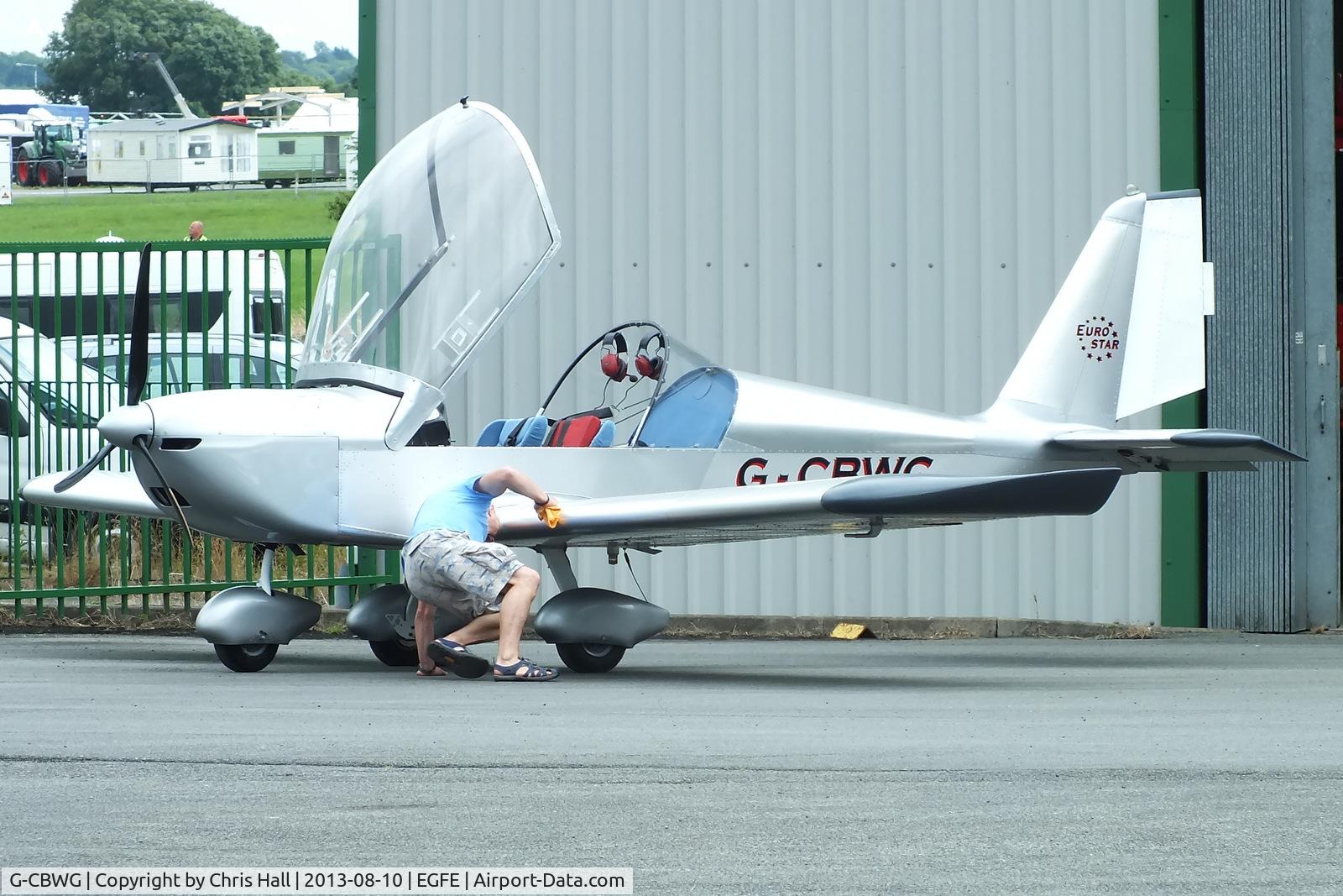 G-CBWG, 2002 Aerotechnik EV-97A Eurostar C/N PFA 315-13918, privately owned