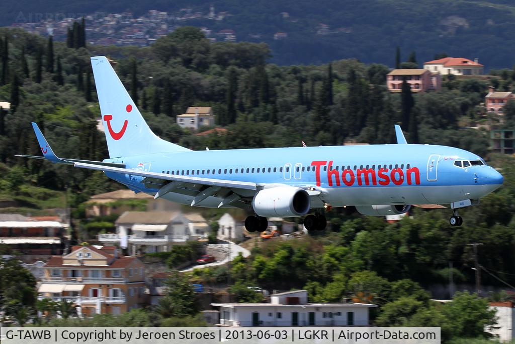 G-TAWB, 2012 Boeing 737-8K5 C/N 37242, corfu..