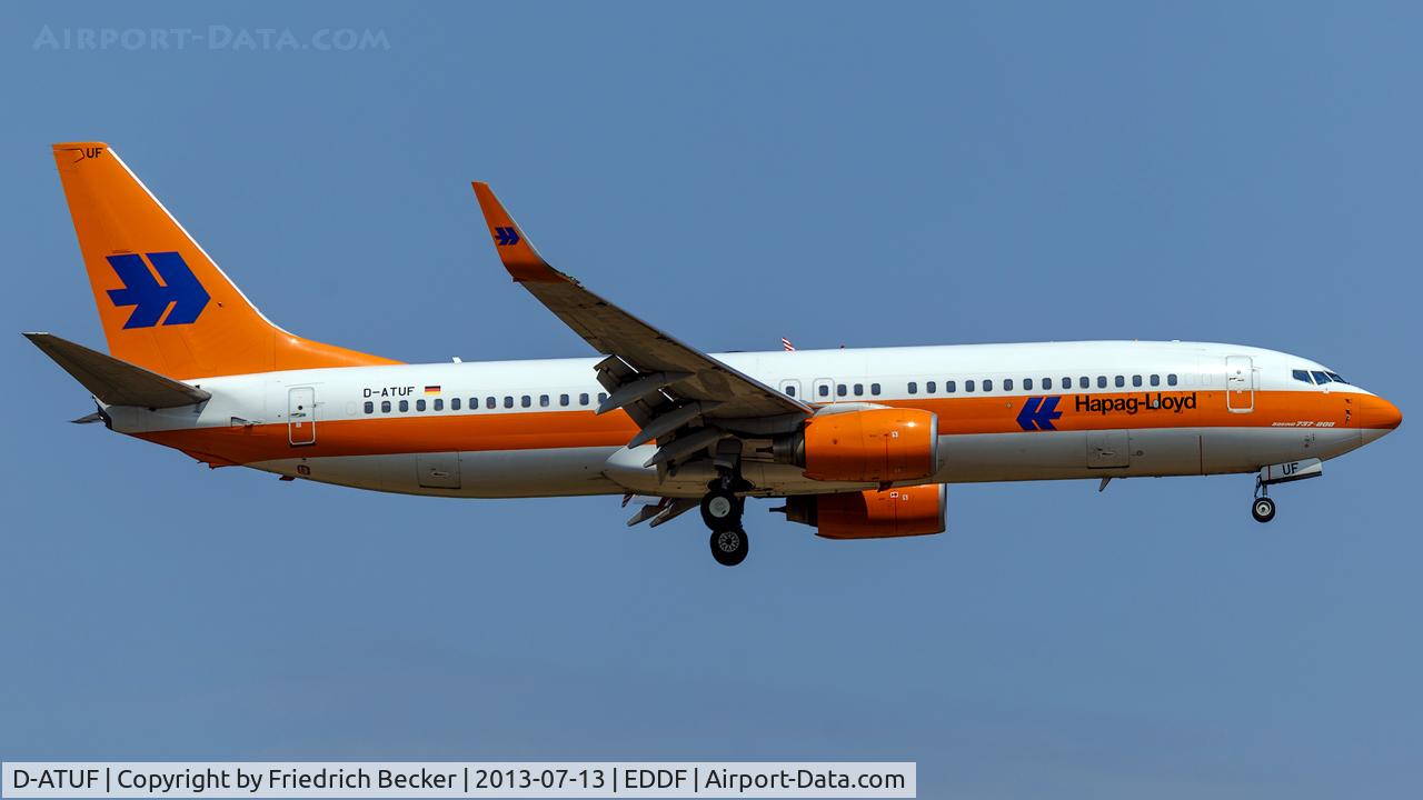 D-ATUF, 2006 Boeing 737-8K5 C/N 34687, on final RW07R