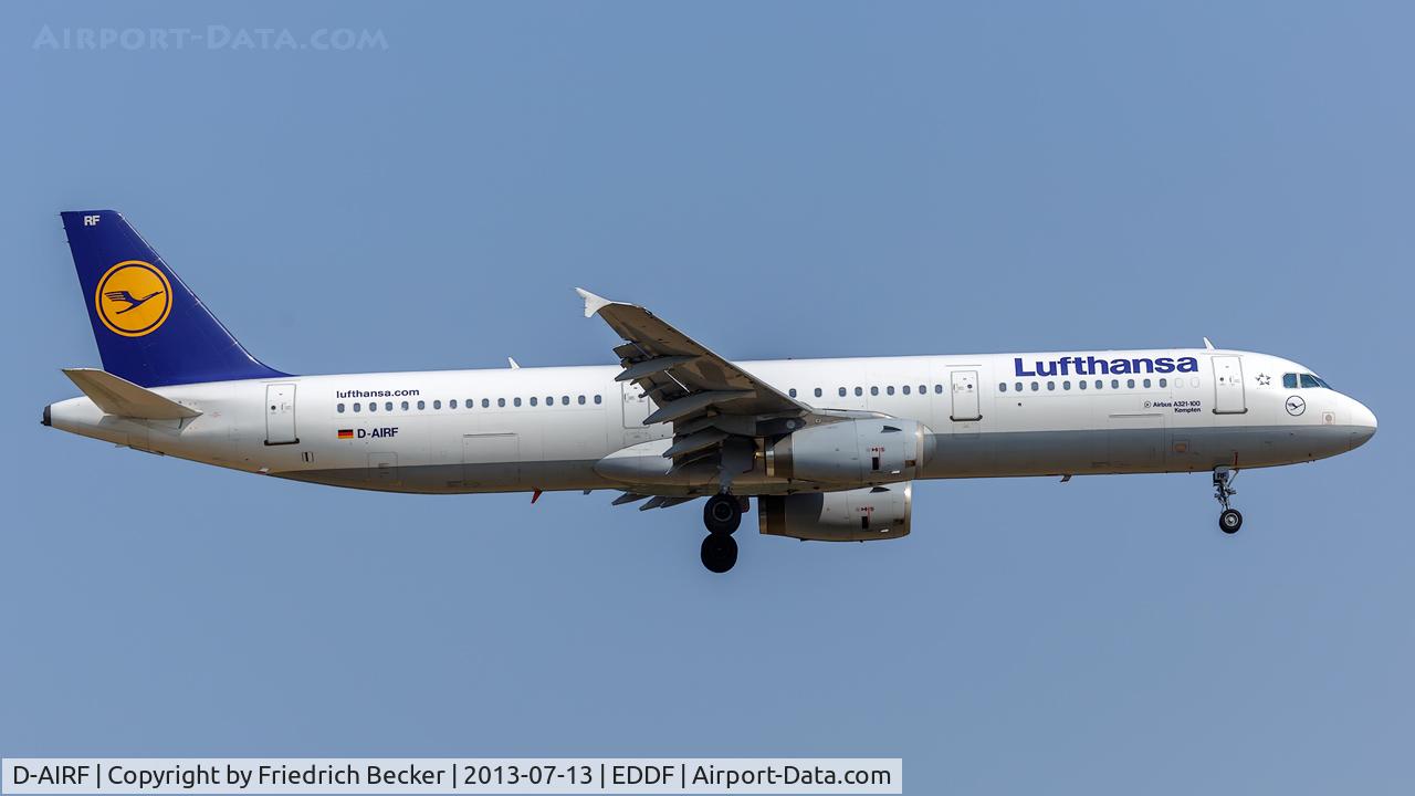 D-AIRF, 1994 Airbus A321-131 C/N 0493, on final RW07R