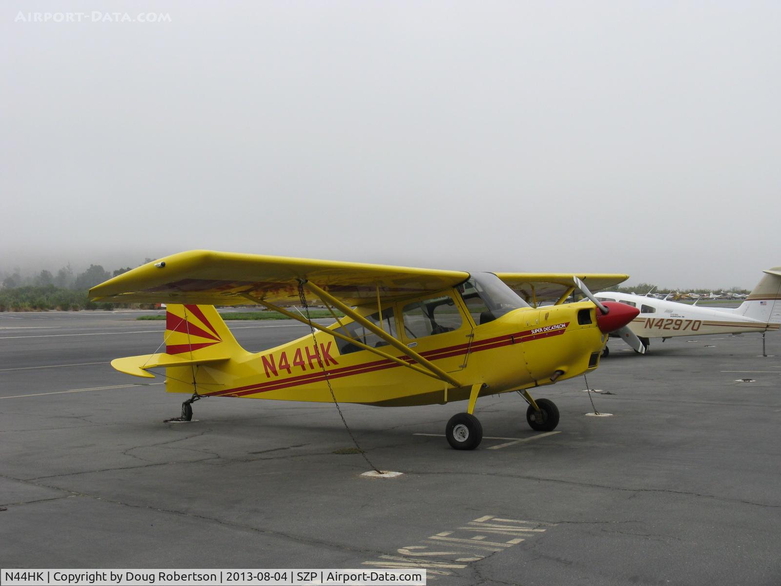 N44HK, 1997 American Champion 8KCAB Super Decathlon C/N 79597, 1997 American Champion 8KCAB SUPER DECATHLON, Lycoming AEIO-360 180 Hp full inverted systems with symmetrical airfoil wings for inverted and aerobatic flight