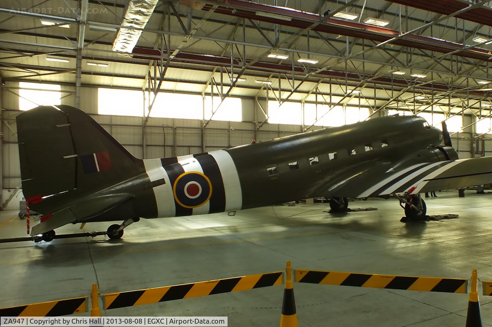 ZA947, 1943 Douglas C-47A-60-DL Dakota III C/N 10200, ZA947 painted to represent Dakota FZ692 of No 233 Squadron, around the D-Day period in 1944. The aircraft was named ‘Kwicherbichen’ by her crew