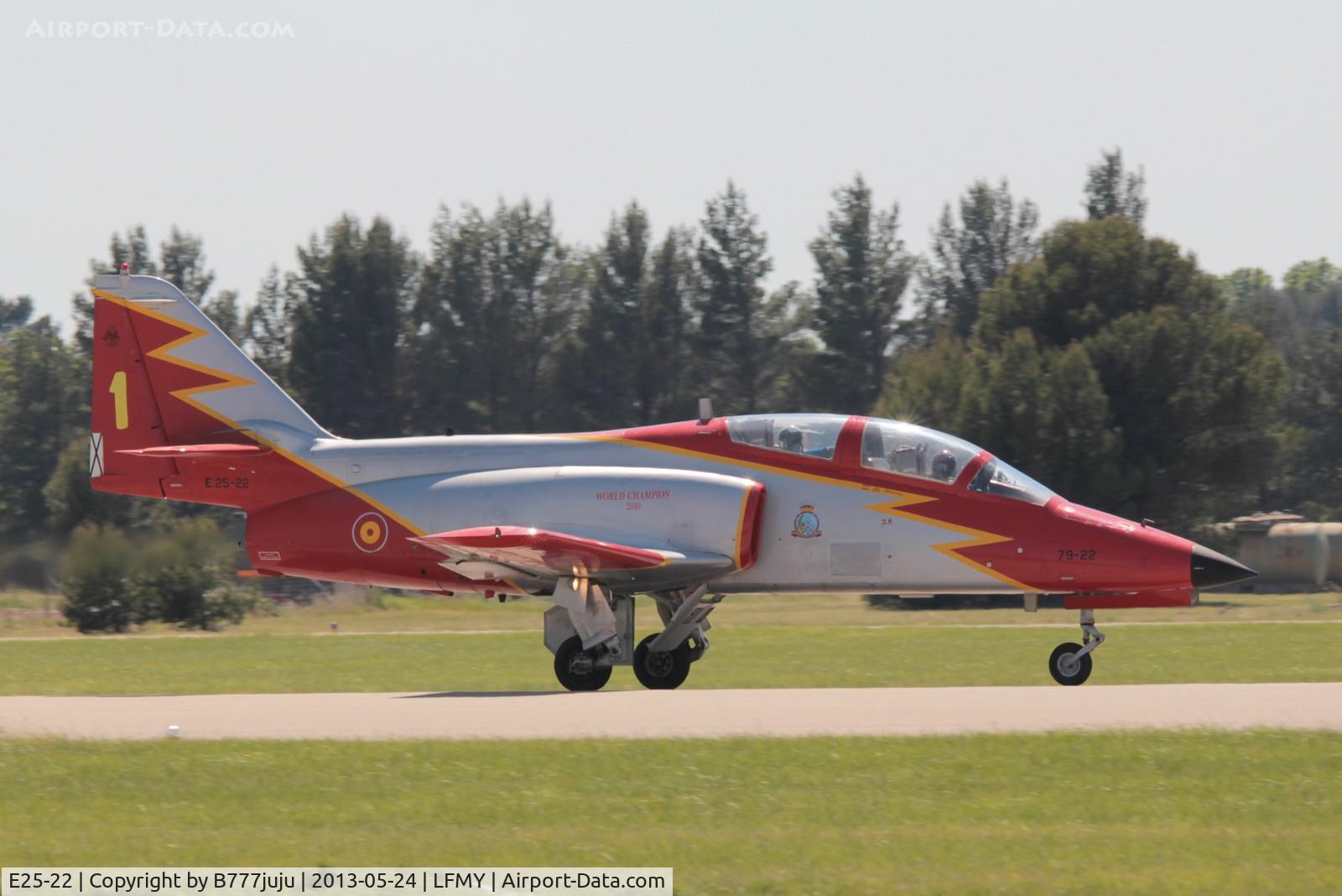 E25-22, CASA C-101EB Aviojet C/N EB01-22-022, at Salon de Provence