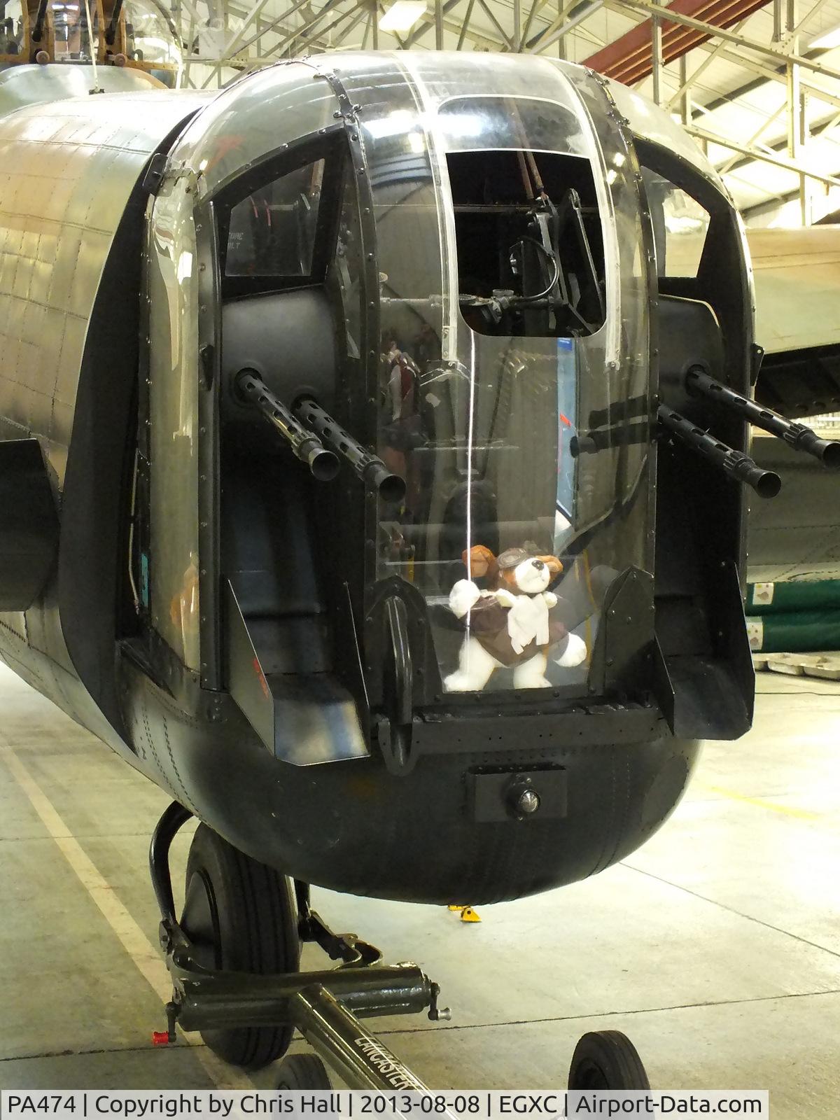 PA474, 1945 Avro 683 Lancaster B1 C/N VACH0052/D2973, FN-120 tail turret was equipped with four 0.303 inch (7.7 mm) Browning machine guns