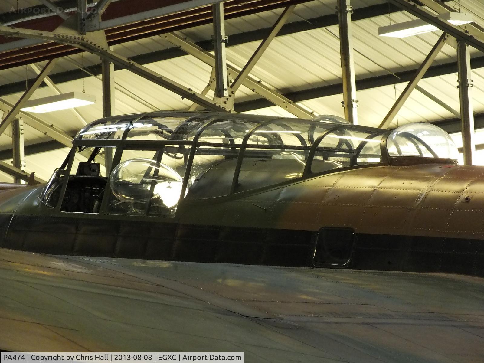 PA474, 1945 Avro 683 Lancaster B1 C/N VACH0052/D2973, The large cockpit canopy on the Avro Lancaster