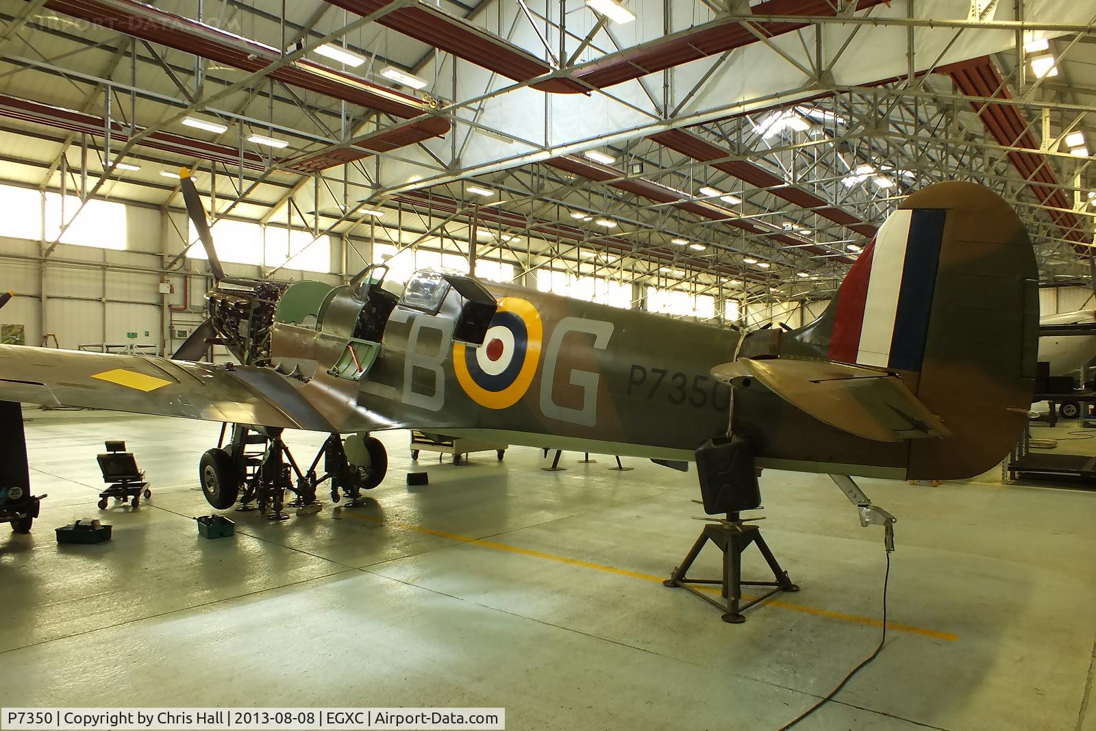 P7350, 1940 Supermarine 329 Spitfire IIa C/N CBAF.14, P7350 is the oldest airworthy Spitfire in the world and the only Spitfire still flying to have actually fought in the Battle of Britain. Believed to be the 14th of 11,989 Spitfires built at Castle Bromwich.