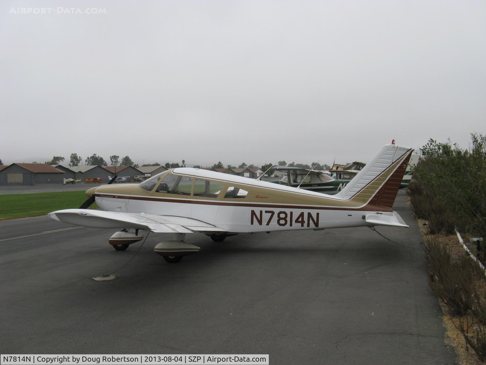 N7814N, 1969 Piper PA-28-180 Cherokee D C/N 28-5265, 1969 Piper PA-28-180 CHEROKEE D, Lycoming O&VO-360 180 Hp