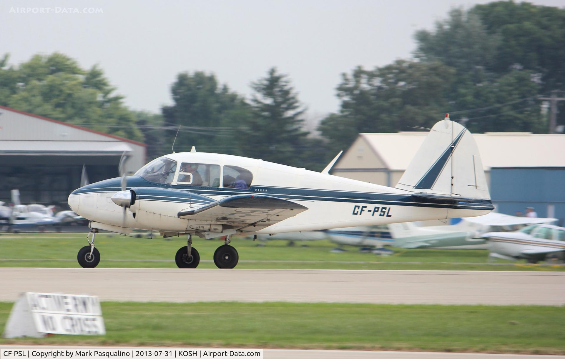 CF-PSL, 1956 Piper PA-23 C/N 23-675, Piper PA-23