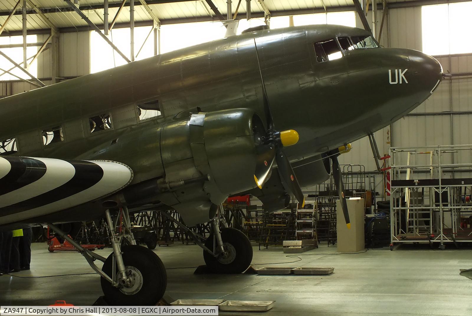 ZA947, 1943 Douglas C-47A-60-DL Dakota III C/N 10200, Originally allocated the UK military serial number KG661. Research showed that the serial ‘KG661’ had previously belonged to a Dakota that had been destroyed in an accident. So the serial number was changed to a new one - ZA947