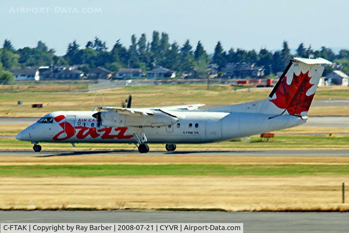 C-FTAK, 1990 De Havilland Canada DHC-8-311 Dash 8 C/N 246, De Havilland Canada DHC-8-301 Dash 8 [246] (Air Canada Jazz) Vancouver~C 21/07/2008