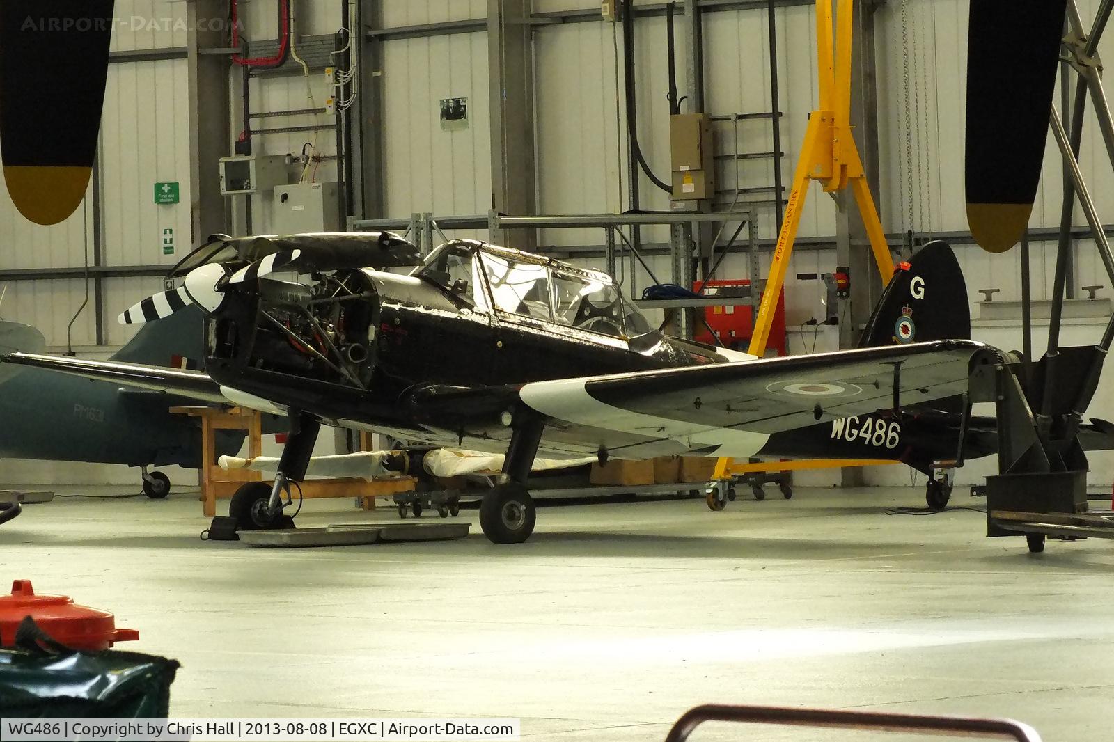 WG486, 1952 De Havilland DHC-1 Chipmunk T.10 C/N C1/0536-DHB.f421, WG486 was also delivered to the RAF in January 1952 and served with No 5 Basic Flying Training School, No 9 Refresher Flying School and No 2 Flying Training School (FTS) before being used by the Army Air Corps with 651 and 657 Squadrons.