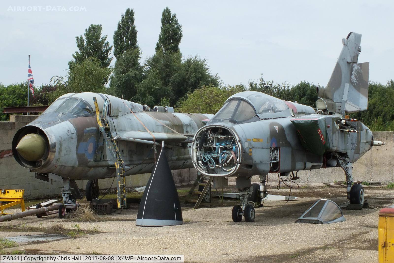 ZA361, 1981 Panavia Tornado GR.1 C/N 042/BS011/3022, Panavia Tornado GR.1 ZA361 and English Electric Lightning T.5 XS416 stored on a farm a few miles south of RAF Coningsby