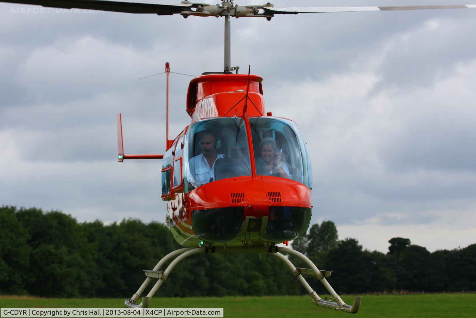 G-CDYR, 1988 Bell 206L-3 LongRanger III C/N 51237, at Leeds Coney Park heliport