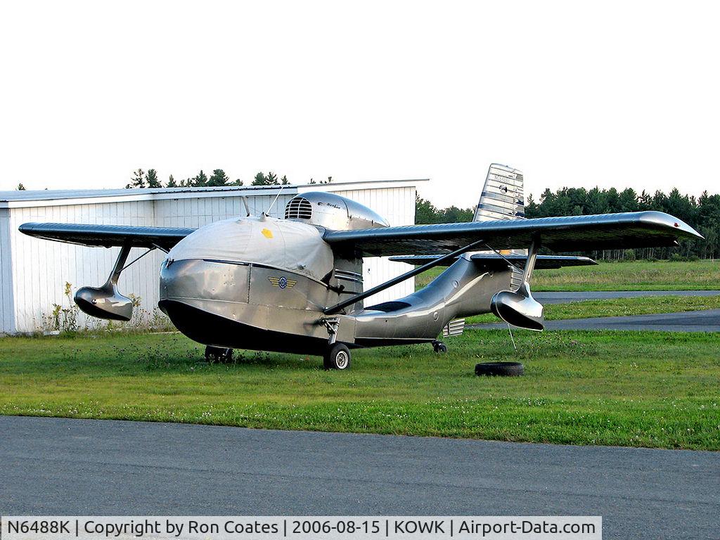 N6488K, 1947 Republic RC-3 Seabee C/N 750, This 1947 Republic RC3 sits quietly on a sunny afternoon at the Central Maine Airport (Norridgewock, ME) (KOWK)