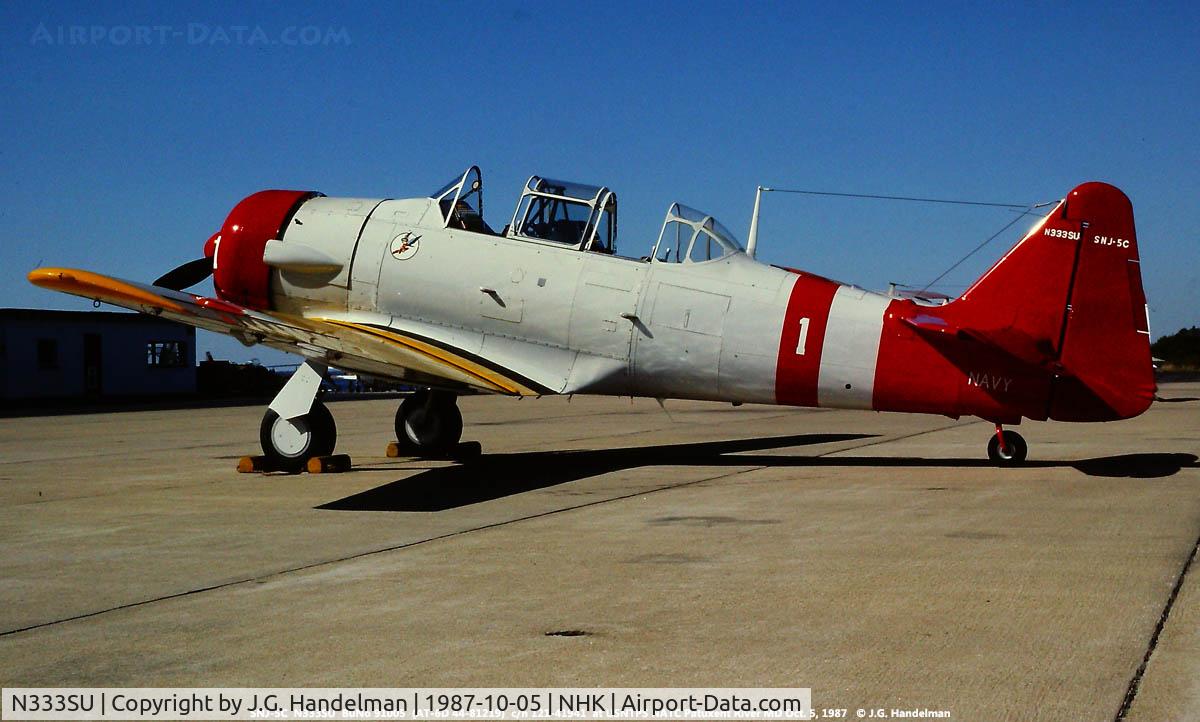 N333SU, 1958 North American SNJ-5 Texan Texan C/N 91005, At the Navy Test Pilot School.