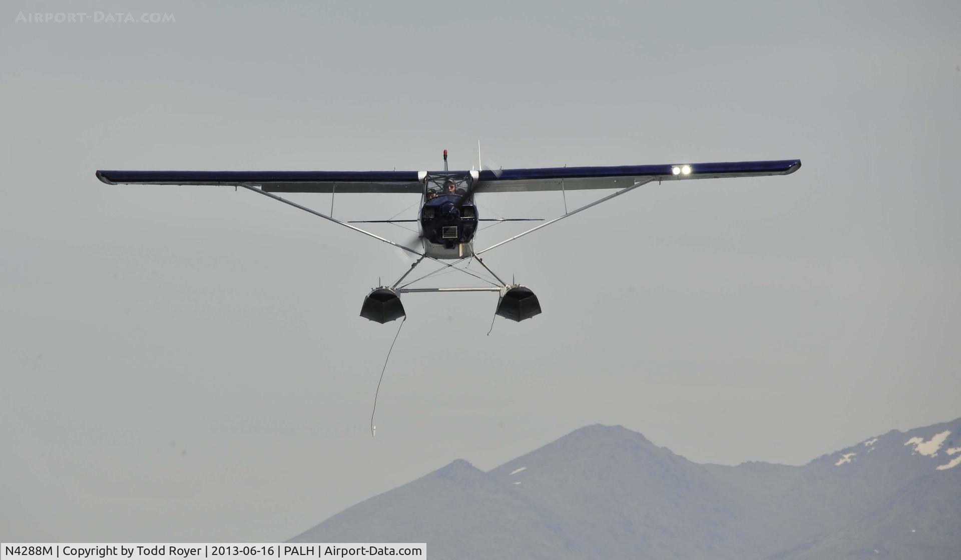 N4288M, 1947 Piper PA-12 Super Cruiser C/N 12-3218, Landing at Lake Hood