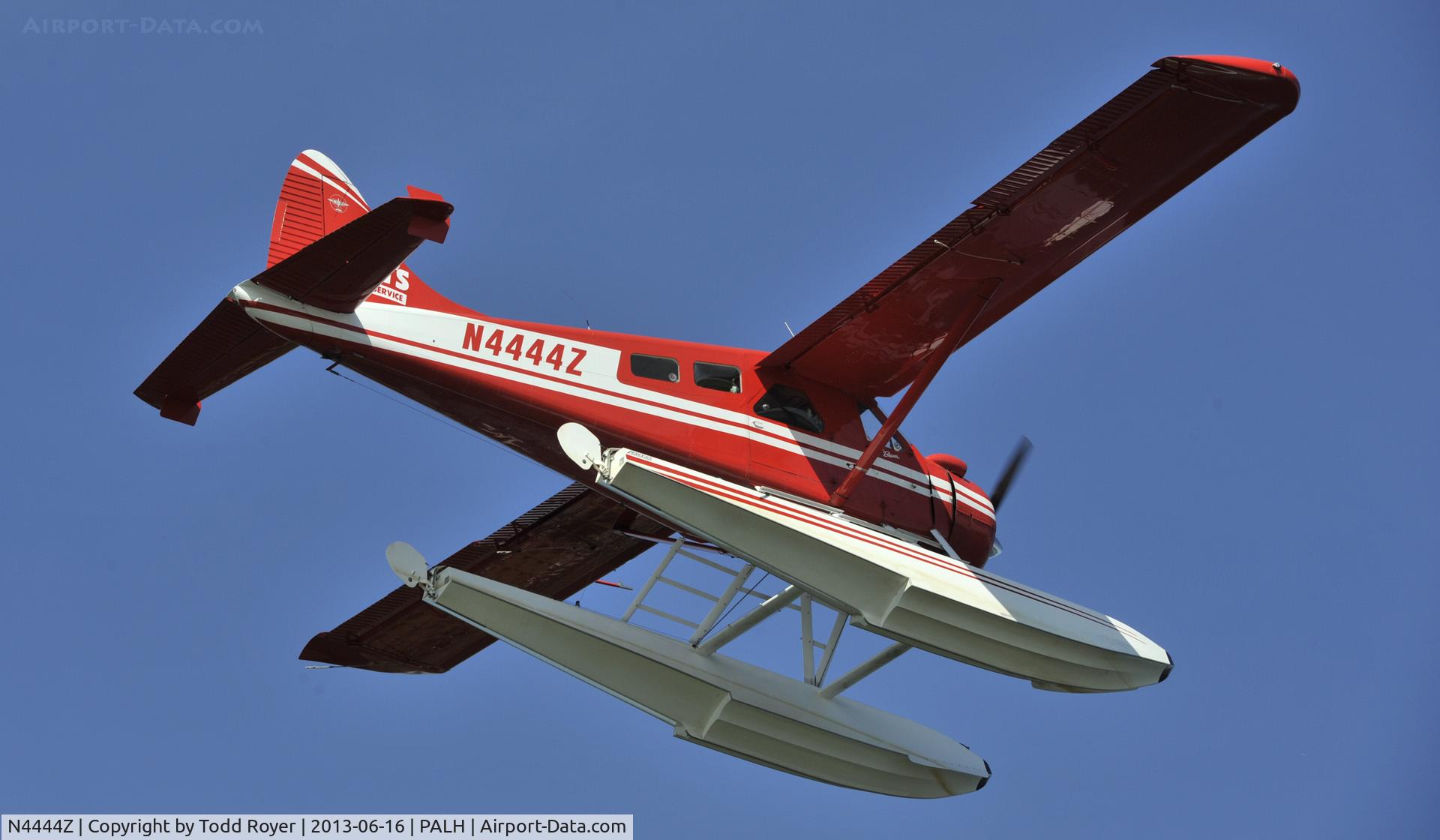 N4444Z, 1958 De Havilland Canada Beaver DHC-2 Mk1 C/N 1307, Departing Lake Hood