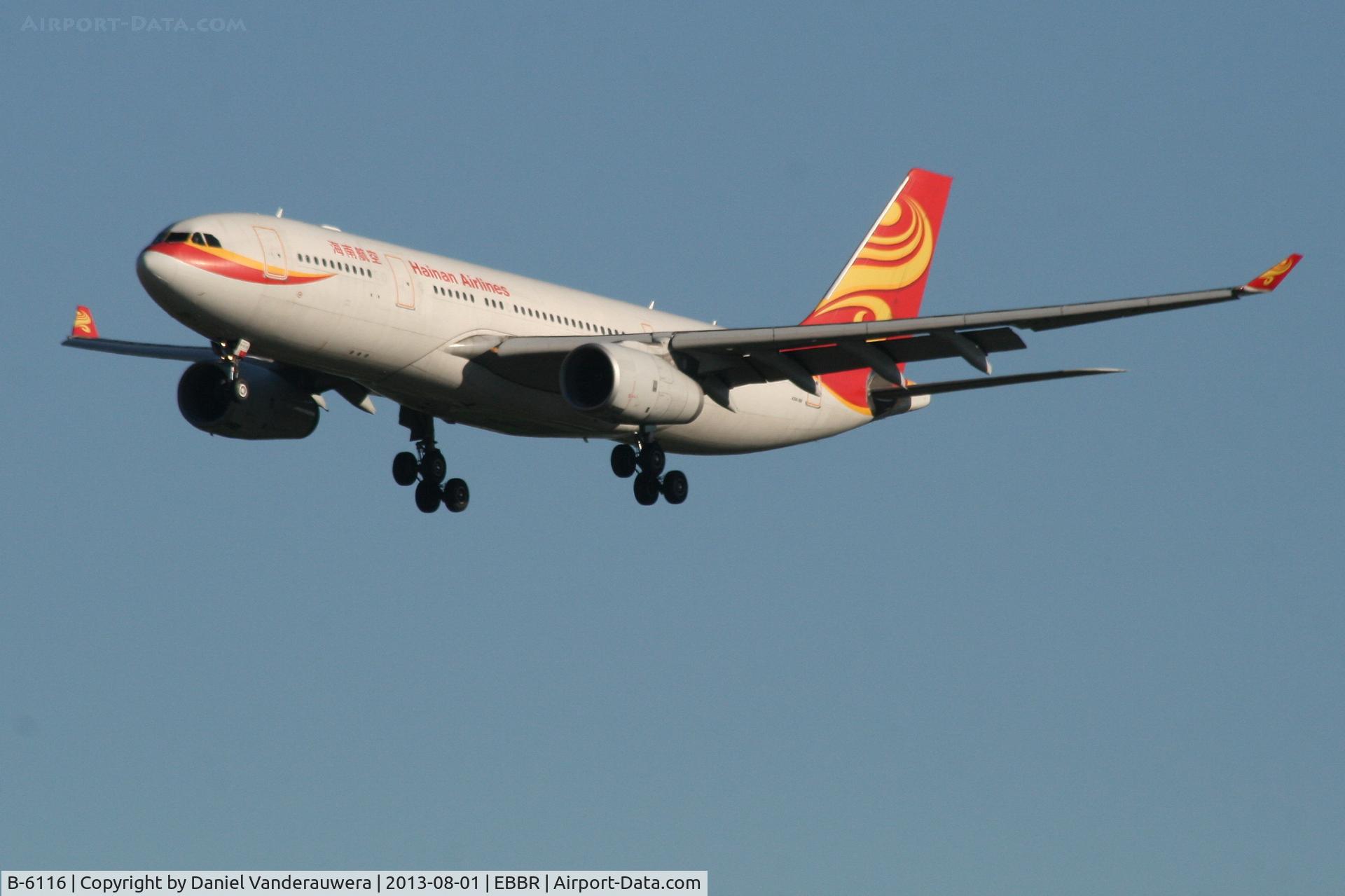 B-6116, 2007 Airbus A330-243 C/N 875, Arrival of flight HU491 to RWY 20