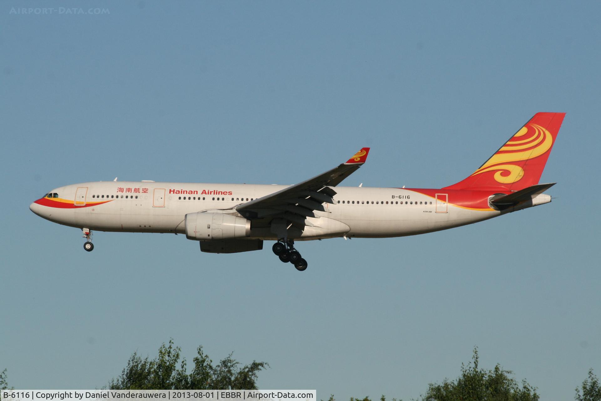 B-6116, 2007 Airbus A330-243 C/N 875, Flight HU491 is descending to RWY 20