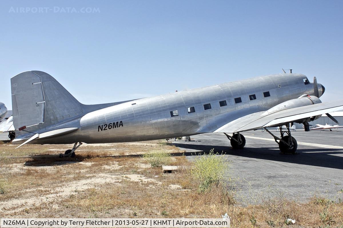 N26MA, 1939 Douglas DC-3-G102A C/N 2169, At Hemet - Ryan Field , California