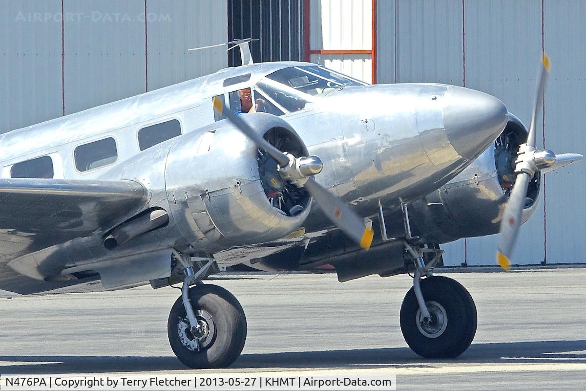 N476PA, 1952 Beech Expeditor 3NM (D18S) C/N CA-265, At Hemet - Ryan Field , California