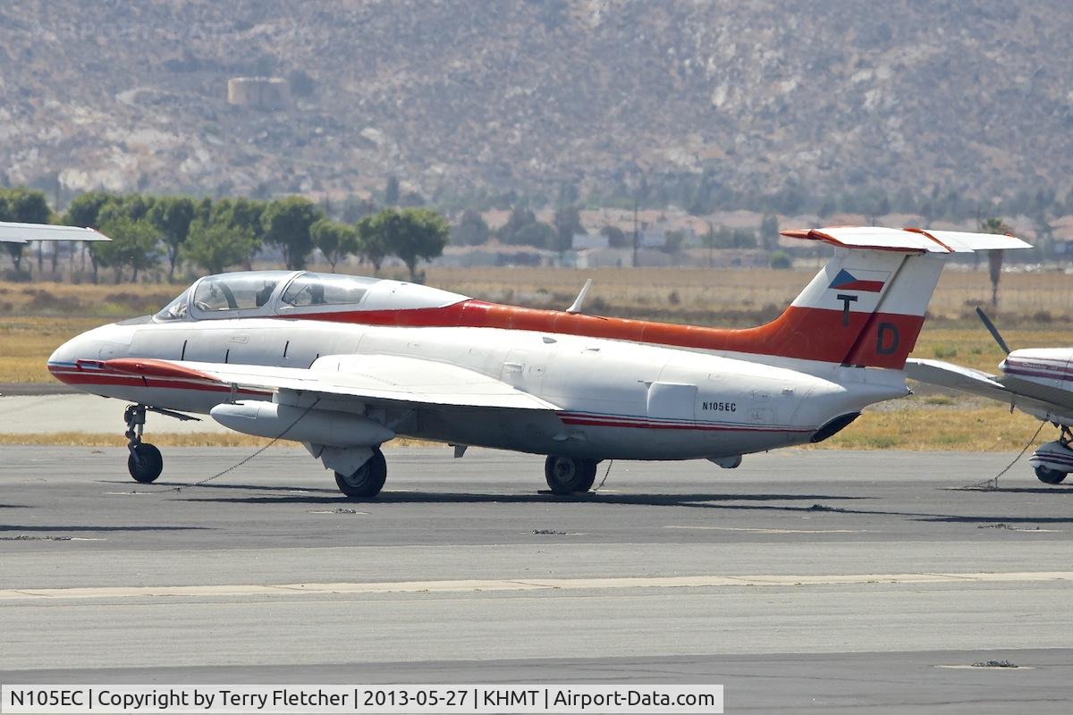 N105EC, 1970 Aero L-29 Delfin C/N 093948, At Hemet - Ryan Field , California