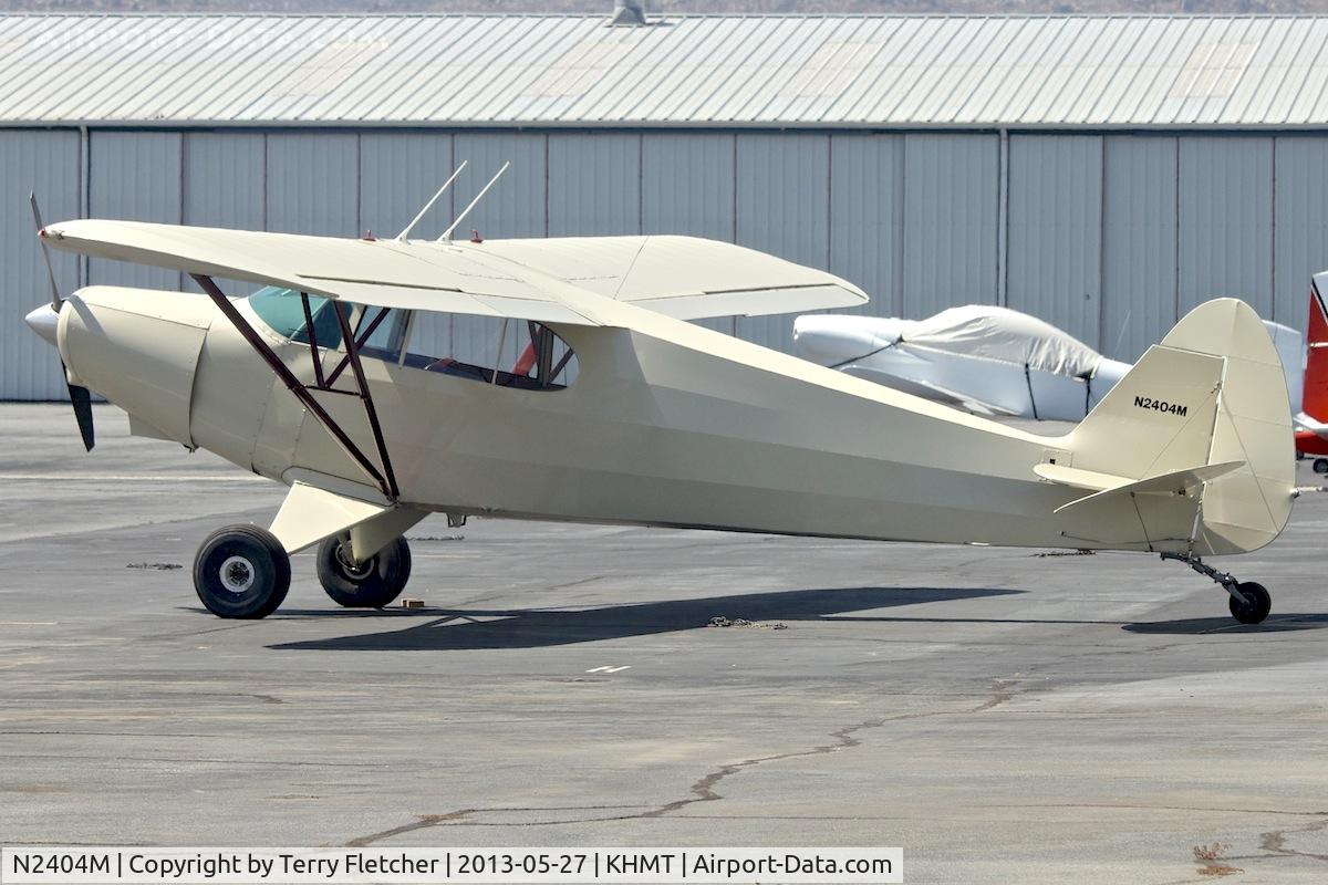 N2404M, 1947 Piper PA-12 Super Cruiser C/N 12-1525, At Hemet - Ryan Field , California